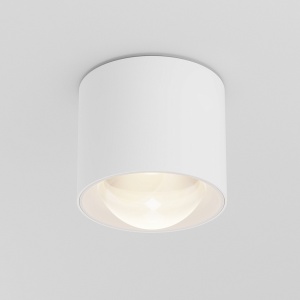Spoturi LED, Spot LED aplicat Lens 15W, 1070 lm, lumina calda (3000 K), IP44, alb, Maytoni - savelectro.ro