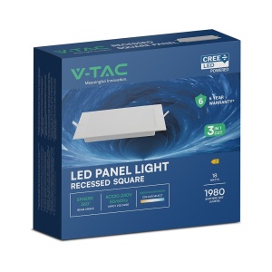 Spot LED incastrat, 18W, 1980lm, lumina calda/neutra/rece, cip CREE, IP20, alb, V-tac [4]- savelectro.ro
