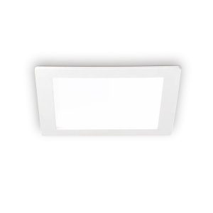 Spot LED incastrat Groove patrat 20W, lumina calda (3000K), 1500lm, IP40, alb, Ideal Lux