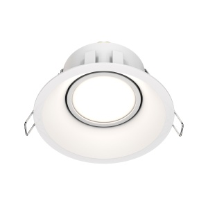 Spot LED incastrat Maytoni Dot 1xGU10, IP20, alb, aluminiu, 50W
