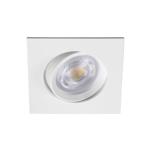 Spoturi, Spot LED incastrat patrat 5W, 400lm, lumina rece (6500 K), IP20, alb, Braytron - savelectro.ro