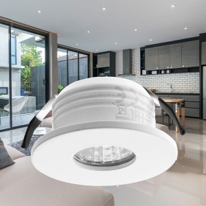 Spot LED incastrat rotund MiniCOB 3W, alb, lumina calda (3000 K), IP20, Braytron [2]- savelectro.ro