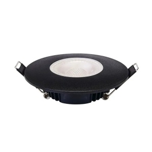 Spot LED rotund incastrabil 5W, 450lm, lumina calda/neutra/rece, IP65, negru