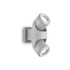 Corpuri de iluminat exterior, Spot pentru exterior XENO, gri, 2 becuri, dulie GU10, 129518, Ideal Lux - savelectro.ro