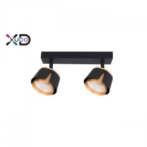 Corpuri de iluminat, Spot Xudo XD-IK282B, orientabil, 2xGX53, auriu+negru, IP20, Masterled - savelectro.ro
