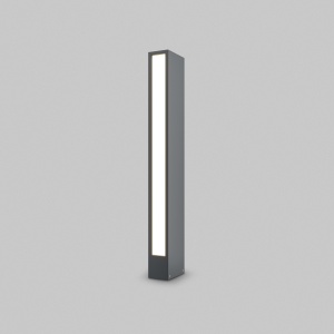 Corpuri de iluminat, Stalp pentru exterior LED Hof O422FL-L12GF, 12W, 450lm, lumina calda, IP54, grafit, Maytoni - savelectro.ro
