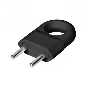 Prize si stechere, Ștecher fără împământare, negru, Orno - savelectro.ro