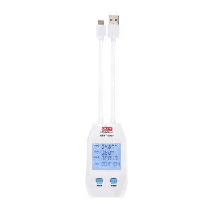 Multimetre si alte aparate de masura, Tester USB UNI-T UT658DUAL pentru USB-A si USB-C - savelectro.ro