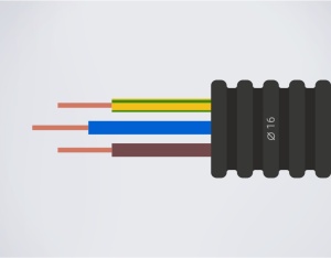 Accesorii pentru managementul cablurilor, Tub flexibil copex 16mm precablat, 3x2.5 FY - savelectro.ro