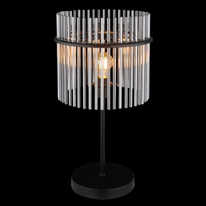 Veioza Gorley, 1xE27, IP20, negru mat/fumuriu, Globo Lighting [3]- savelectro.ro