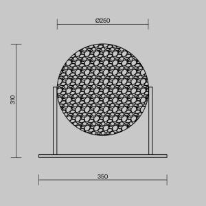Veioza LED Mangata, 7W, lumina calda (3000K), crom, Maytoni [9]- savelectro.ro