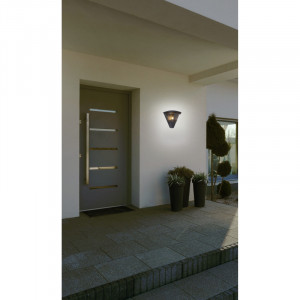 Aplica de exterior din aluminiu antracit deschis, 1 bec, dulie E27, 32093A, Globo [6]- savelectro.ro