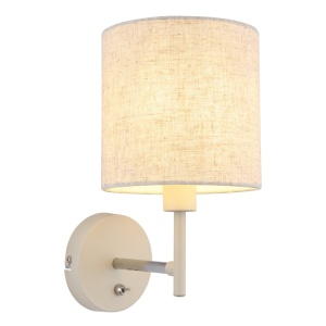 Aplice, Aplica Deleon, 1xE14, IP20, nisip/crom, Globo Lighting - savelectro.ro