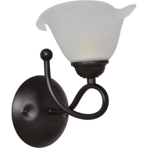 Corpuri de iluminat, Aplica Frezia KL2703, 1xE27, negru antic + alb, metal + sticla, stil clasic, Klausen - savelectro.ro