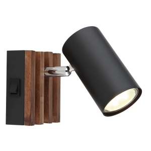 Aplice, Aplica Kayden GU10, metal negru mat, intrerupator, Globo Lighting - savelectro.ro