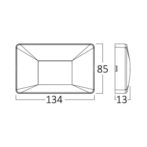 Aplica LED exterior 3W, 240lm, lumina calda/neutra/rece, IP65, alba, Braytron [8]- savelectro.ro