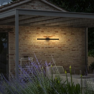Aplica LED exterior Linea, 20W, 1290lm, lumina calda (3000 K), IP54, antracit, Ideal Lux [2]- savelectro.ro