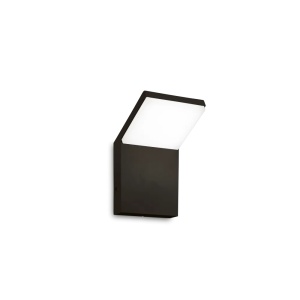Aplice si felinare exterior, Aplica LED exterior Style 8.5W, 790lm, lumina neutra (4000 K), IP54, neagra, Ideal Lux - savelectro.ro