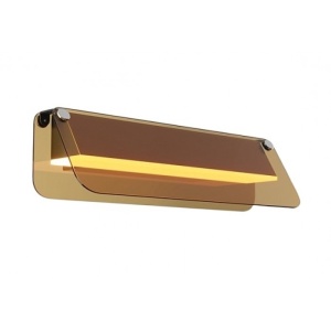 Aplice LED, Aplica LED Flat, 6W, lumina calda (3000 K), neagra, ambra, Maytoni - savelectro.ro
