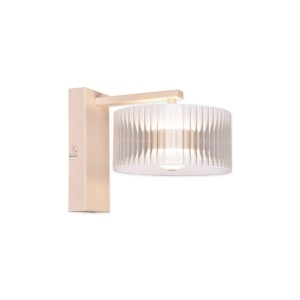Aplica LED Hoop, 8W, 550 lm, lumina neutra (4000 K), IP20, bej+transparenta, Klausen [2]- savelectro.ro
