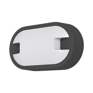Aplica LED pentru exterior Elp, 15W, 1450lm, lumina calda (3000K), gri, Braytron [1]- savelectro.ro