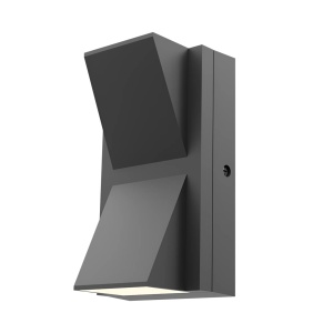 Corpuri de iluminat, Aplica LED pentru exterior Vekta, 12W, 1200lm, temperatura de culoare ajustabila (3000K-6500K), gri, Braytron - savelectro.ro