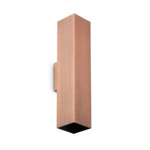 Aplice, Aplica Look patrata D60 H300, 2xGU10, IP20, cupru, Ideal Lux - savelectro.ro