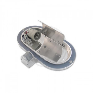 Aplica pentru exterior cu senzor de miscare, alba, 1 bec, dulie E27, IP44, Masterled [3]- savelectro.ro