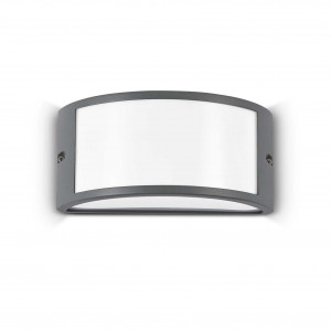 Aplica pentru exterior REX-1, metal, acril, antracit, 1 bec, dulie E27, 092409, Ideal Lux