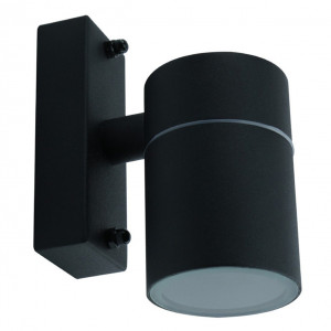 Aplice si felinare exterior, Aplica pentru exterior Spot, 1 bec, dulie GU10, neagra, sticla, Klausen - savelectro.ro