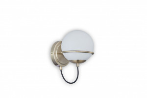Aplica Serinity KL101052, 1xE14, alba+bronz antichizat, IP20, Klausen [1]- savelectro.ro
