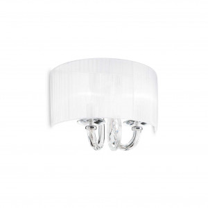 Aplice, Aplica Swan 035864, 2xE14, alba, IP20, Ideal Lux - savelectro.ro
