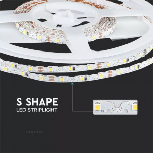 Banda led flexibila SMD 2835 V-TAC, lumina neutra(4000K), 3.6W/m, 400lm/m, 60 leduri/m, 12V, IP20 [5]- savelectro.ro