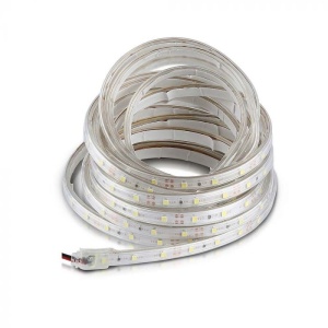 Banda led SMD 3528 V-TAC, lumina neutra(4000K), 4.2W/m, 420lm/m, 60 leduri/m, 12V, IP65 [11]- savelectro.ro