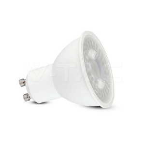 Becuri LED GU10, Bec 7.5W(70W), GU10, 610lm, lumina neutra (4000 K), cip CREE, IP20, alb, V-TAC - savelectro.ro