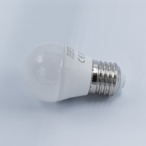 Bec led sferic 5W (35W), E27, G45, 400lm, lumina rece (6500K), opal, Braytron
