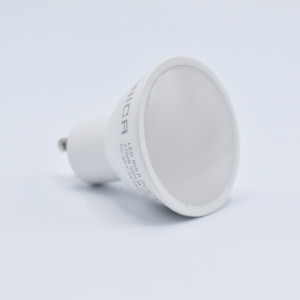 Bec LED dimabil GU10 7W (42W), 500 lm, 110 grade, lumina calda (2700K), opal, Optonica