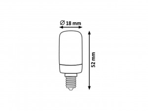 Bec led e14, 2W(14W), 140lm, lumina calda(3000K), Rabalux [2]- savelectro.ro