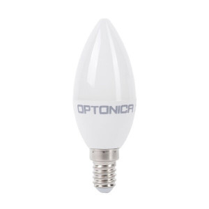Becuri LED E14, Bec LED Optonica, lumanare E14, 8W(54W), 710 lm, lumina neutra (4500K), clasa energetica F - savelectro.ro