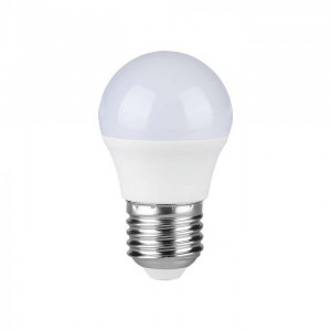 Bec LED sferic 3.7W (30W), E27, G45, 320 lm, lumina rece(6500K), opal, V-TAC [1]- savelectro.ro