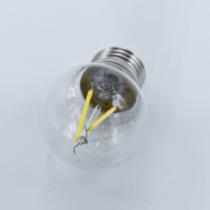 Bec led sferic Vintage filament 2W (16W), E27, G45, 200lm, lumina rece (6000K), clar, Optonica