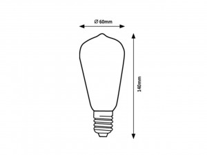 Bec LED Smart Rabalux, 4W(40W), ST64, E27, RGB + lumina calda (2700K), 300 lm, WiFi, Tuya Smart, clasa energetica G [10]- savelectro.ro