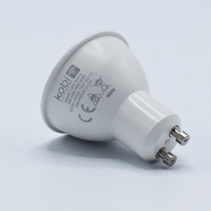 Bec led Smart WIFI GU10 5W, 400lm, 120 grade, RGB WW, opal, Kobi