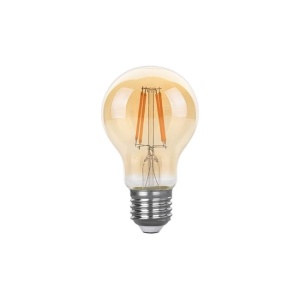 Becuri, Bec LED Vintage filament Masterled, A60, E27, 6W(55W), 650 lm, lumina calda (2200K), auriu, clasa energetica F - savelectro.ro