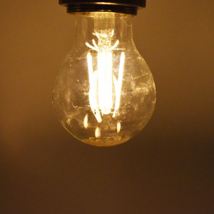 Bec LED Vintage filament 4W (35W), E27, A60, 400 lm, lumina calda (2700 K), transparent, Optonica