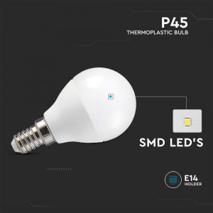 Bec Smart LED 4.8W V-TAC, RGB+CCT(2700-6500K), dulie E14, sferic, compatibil Alexa/Google