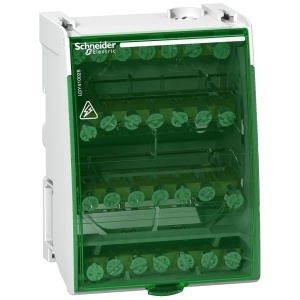 Accesorii Sigurante, Bloc distributie repartitor etajat Schneider Electric LGY125014, 4P, 100A, 28 gauri, cu surub - savelectro.ro