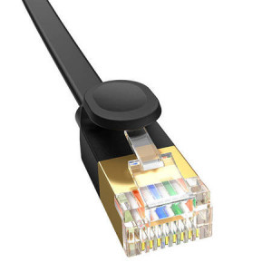 Cablu de retea Ethernet RJ45, Cat 7 UTP, plat, 5 m, negru, Baseus [5]- savelectro.ro