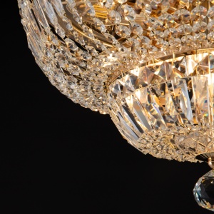 Candelabru Basfor DIA100-CL-12-G, 12xE14, auriu+transparent, IP20, Maytoni [6]- savelectro.ro