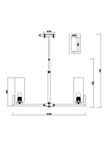 Candelabru Fortano MOD089PL-08BS, 8xE27, auriu+alb, IP20, Maytoni [6]- savelectro.ro